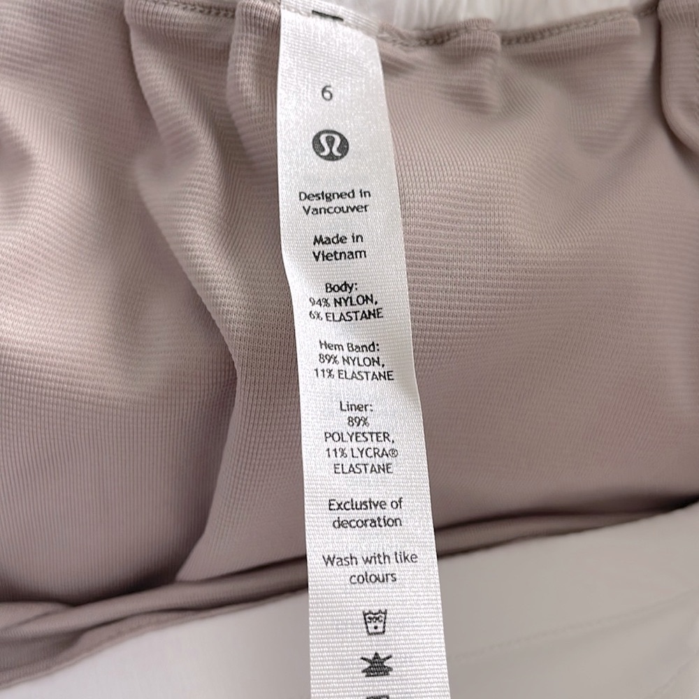 NWT Lululemon Hotty Hot High-Rise Short 4" Lined White Size 6 - Picture 5 of 12